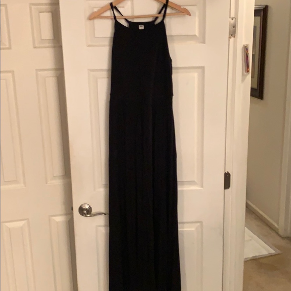 Black maxi dress